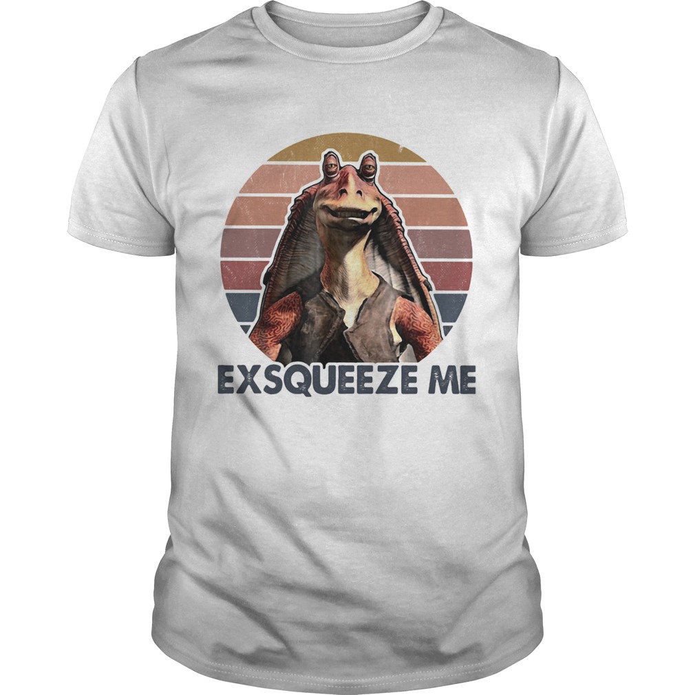 Star wars jar jar binks exsqueeze me vintage shirt Star wars jar jar binks exsqueeze me vintage shirt