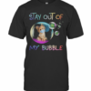 Stay Out Of My Bubble Virus Mask Dog T-Shirt