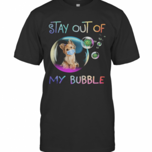 Stay Out Of My Bubble Virus Mask Dog T-Shirt