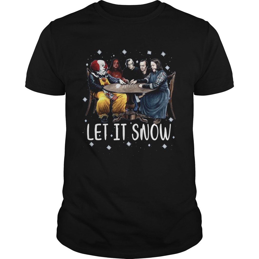Stephen King Horror Friends Let It Snow shirt Stephen King Horror Friends Let It Snow shirt