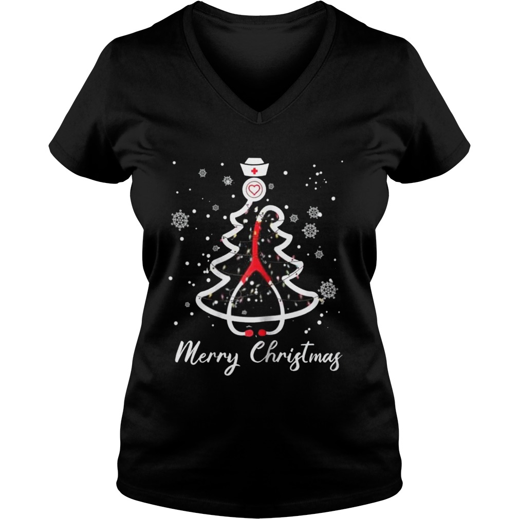 Stethoscope Christmas Tree Merry Christmas Nurse Gift Shirt Stethoscope Christmas Tree Merry Christmas Nurse Gift Shirt