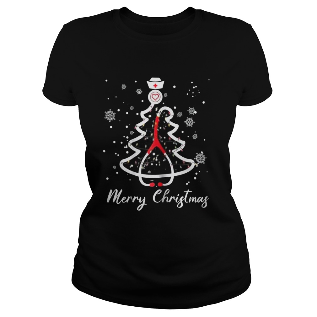 Stethoscope Christmas Tree Merry Christmas Nurse Gift Shirt Stethoscope Christmas Tree Merry Christmas Nurse Gift Shirt