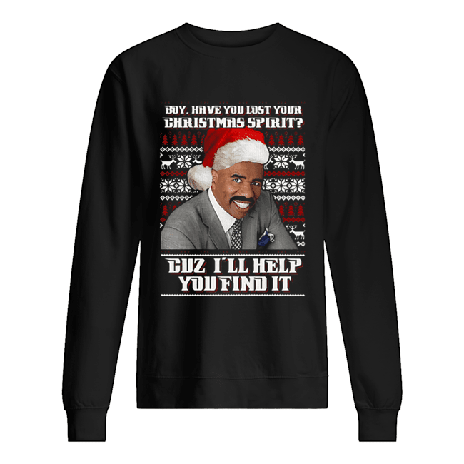 Steve Harvey Boy have you lost your Christmas spirit duz I’ll help you find it shirt Steve Harvey Boy have you lost your Christmas spirit duz I’ll help you find it shirt