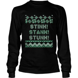 Stink stank stunk matching family ugly pajamas shirt