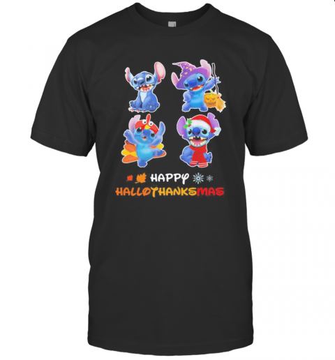Stitch Happy Hallothanksmas T-Shirt Stitch Happy Hallothanksmas T-Shirt