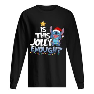Stitch Is This Jolly Enough Christmas Lights Shirt