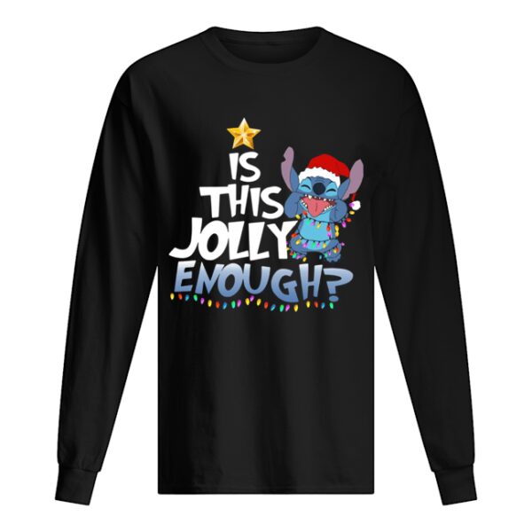 Stitch Is This Jolly Enough Christmas Lights Shirt