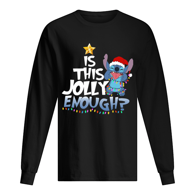 Stitch Is This Jolly Enough Christmas Lights Shirt Stitch Is This Jolly Enough Christmas Lights Shirt