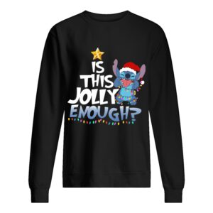 Stitch Is This Jolly Enough Christmas Lights Shirt