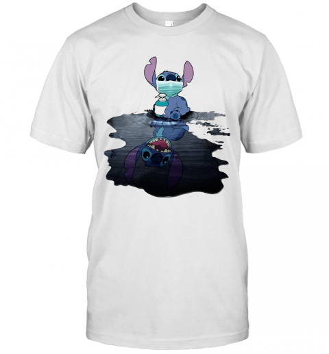 Stitch Mask Hug Soap Domestic Mirror Stitch Smile T-Shirt Stitch Mask Hug Soap Domestic Mirror Stitch Smile T-Shirt