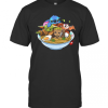 Stitch Toothless Baby Yoda And Baby Groot In Noodle T-Shirt