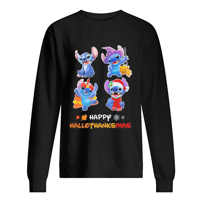 Stitch happy hallothanksmas shirt Stitch happy hallothanksmas shirt