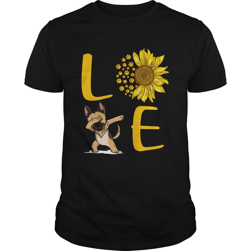 Sunflower Love dabbing dog shirt Sunflower Love dabbing dog shirt
