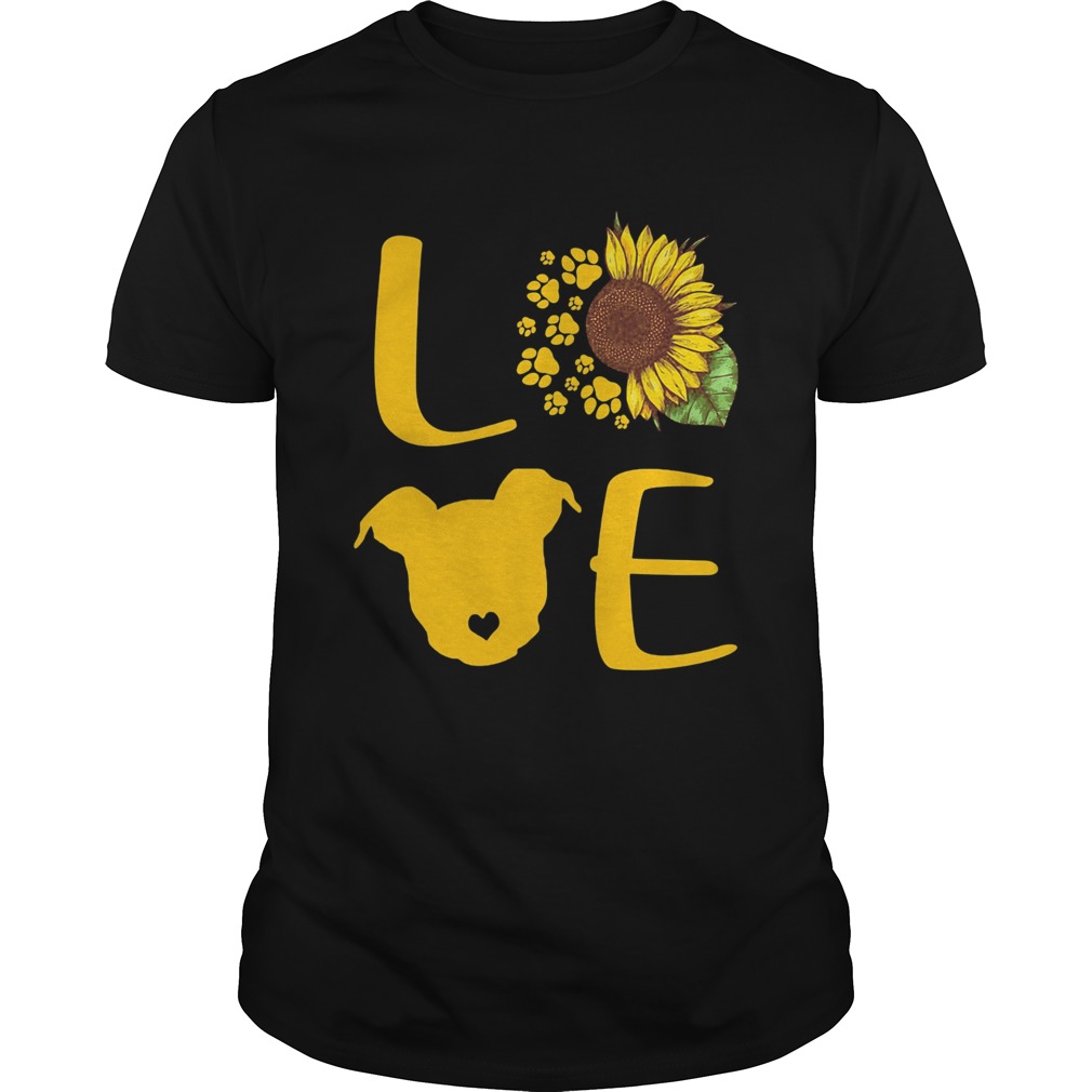 Sunflower dog paw love shirt Sunflower dog paw love shirt