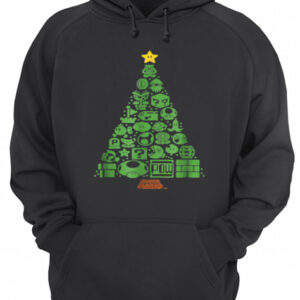 Super Mario Item Characters Christmas Tree Graphic shirt 3