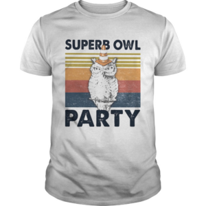 Superb Owl Party Vintage Retro shirt