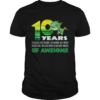 T-rex Dinosaur 10th Birthday Shirt for Awesome 9 Year Old shirt