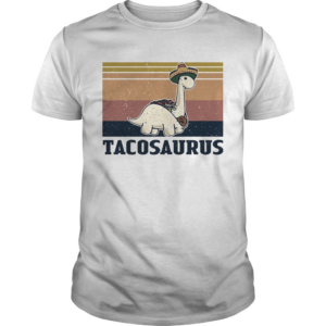 Tacosaurus taco dinosaur vintage shirt