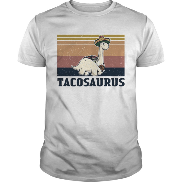 Tacosaurus taco dinosaur vintage shirt