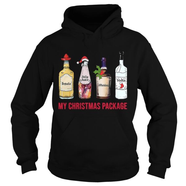 Tequila Jolly Juice Whiskey Vodka My Christmas Package shirt