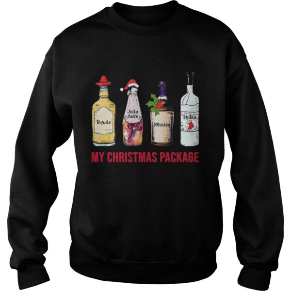 Tequila Jolly Juice Whiskey Vodka My Christmas Package shirt