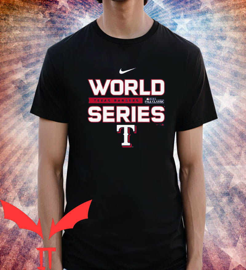 Texas Rangers World Series T-shirt 2023 World Series Nike Texas Rangers World Series T-shirt 2023 World Series Nike
