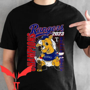 Texas Rangers World Series T-shirt Captain Mascot World Series