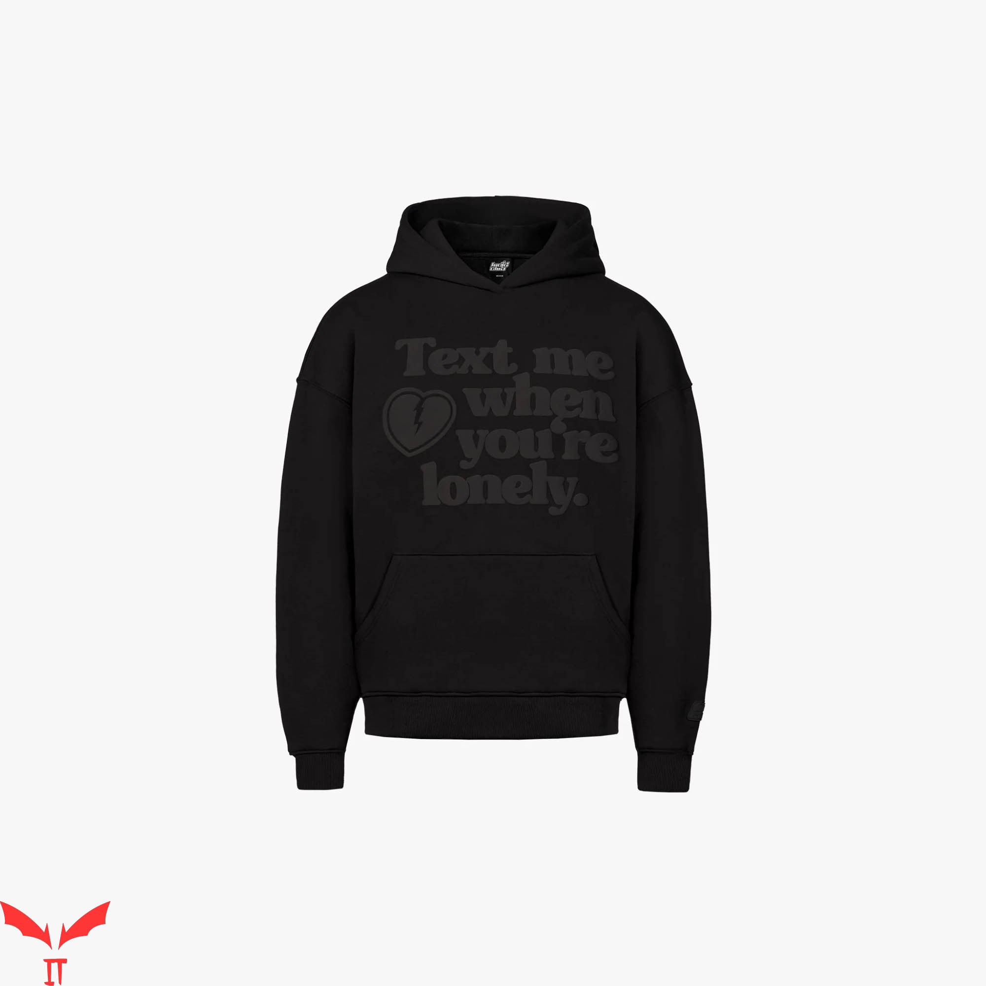 Text Me When You Get Lonely Hoodie Broken Heart Grey Text Text Me When You Get Lonely Hoodie Broken Heart Grey Text