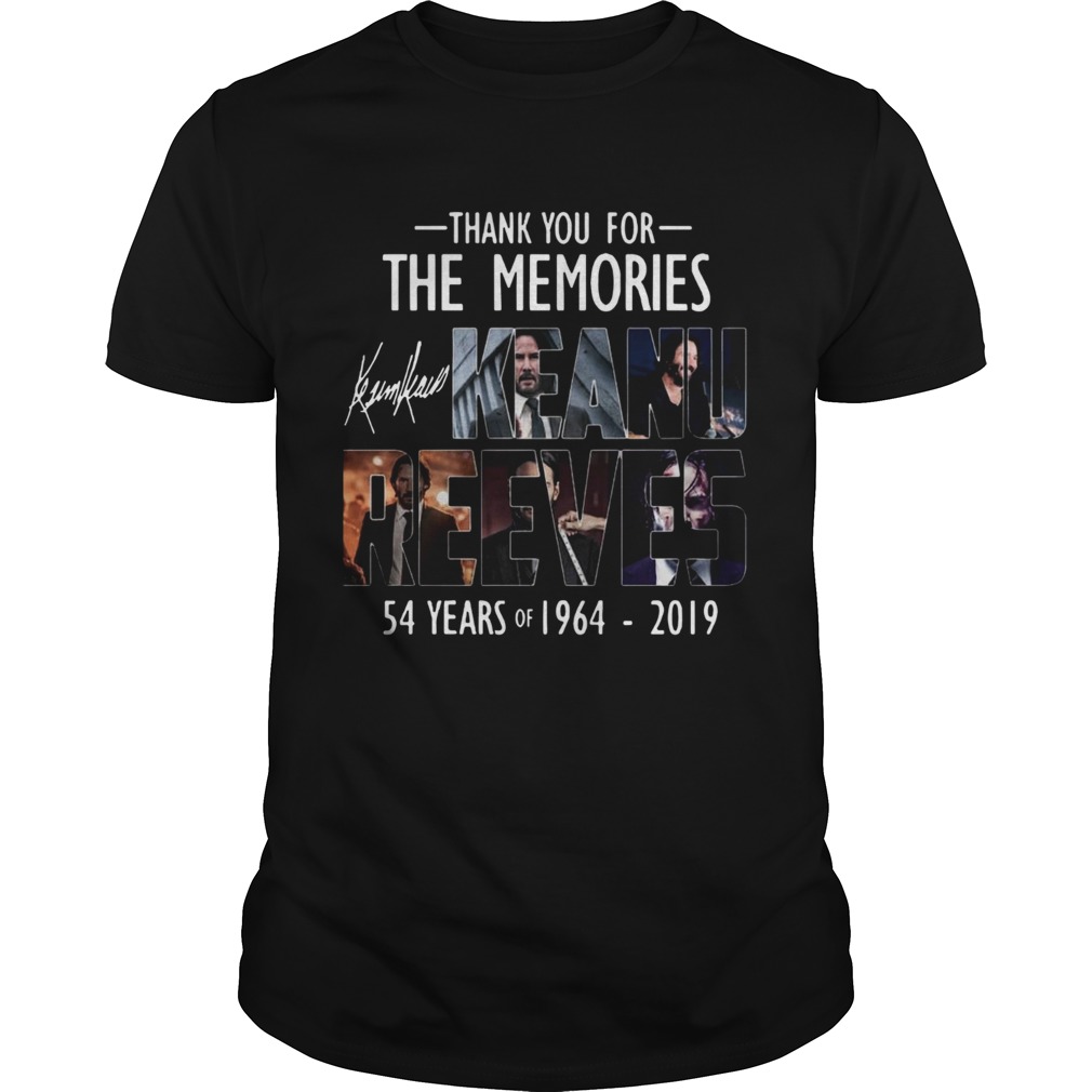 Thank For The Memories 54 Years K-Reeves Shirt Thank For The Memories 54 Years K-Reeves Shirt