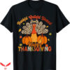 Thankful Grateful Blessed T-Shirt Turkey Leopard T-Shirt