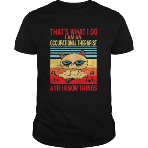 Thats what i do i am an occupational therapist and i know things vintage retro shirt