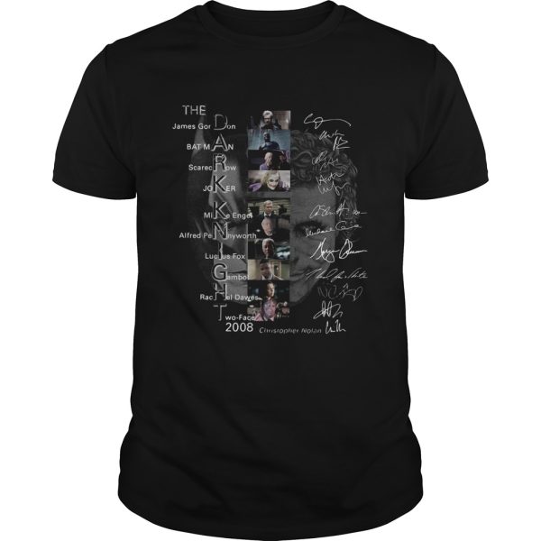 The Dark Knight James Gordon Bat Man Scarecrow Joker Mike Engel SIgnature shirt