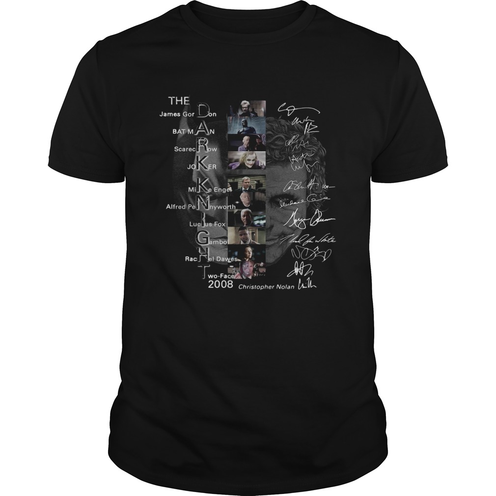 The Dark Knight James Gordon Batman Scarecrow Joker Mike Engel signature shirt The Dark Knight James Gordon Batman Scarecrow Joker Mike Engel signature shirt