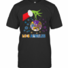 The Grinch Hand Holding Ornament Los Angeles Lakers And Los Angeles Dodgers Christmas T-Shirt