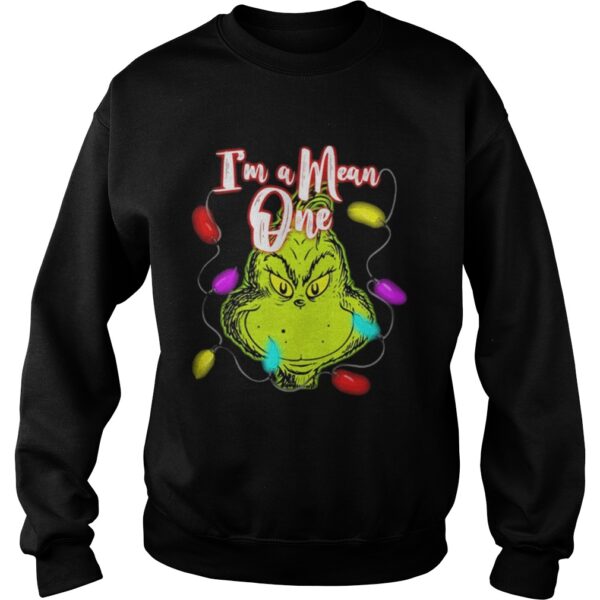 The Grinch Im a mean one christmas light shirt
