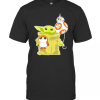 The Mandalorian Baby Yoda Hug Sad Porg T-Shirt