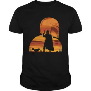 The Mandalorian Gunfighter Has Landed Star Wars Sunset shirt