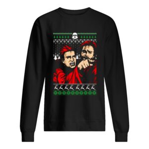 The Mandalorian Mashup Woman Yelling at a cat ugly Christmas shirt 2