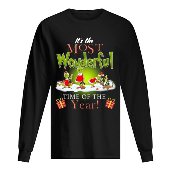 The Most Wonderful Grinch Time of The Year Christmas shirt