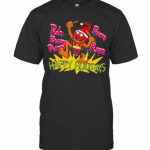 The Muppets Drummer Puh Rum Pum Happy Holiday T-Shirt