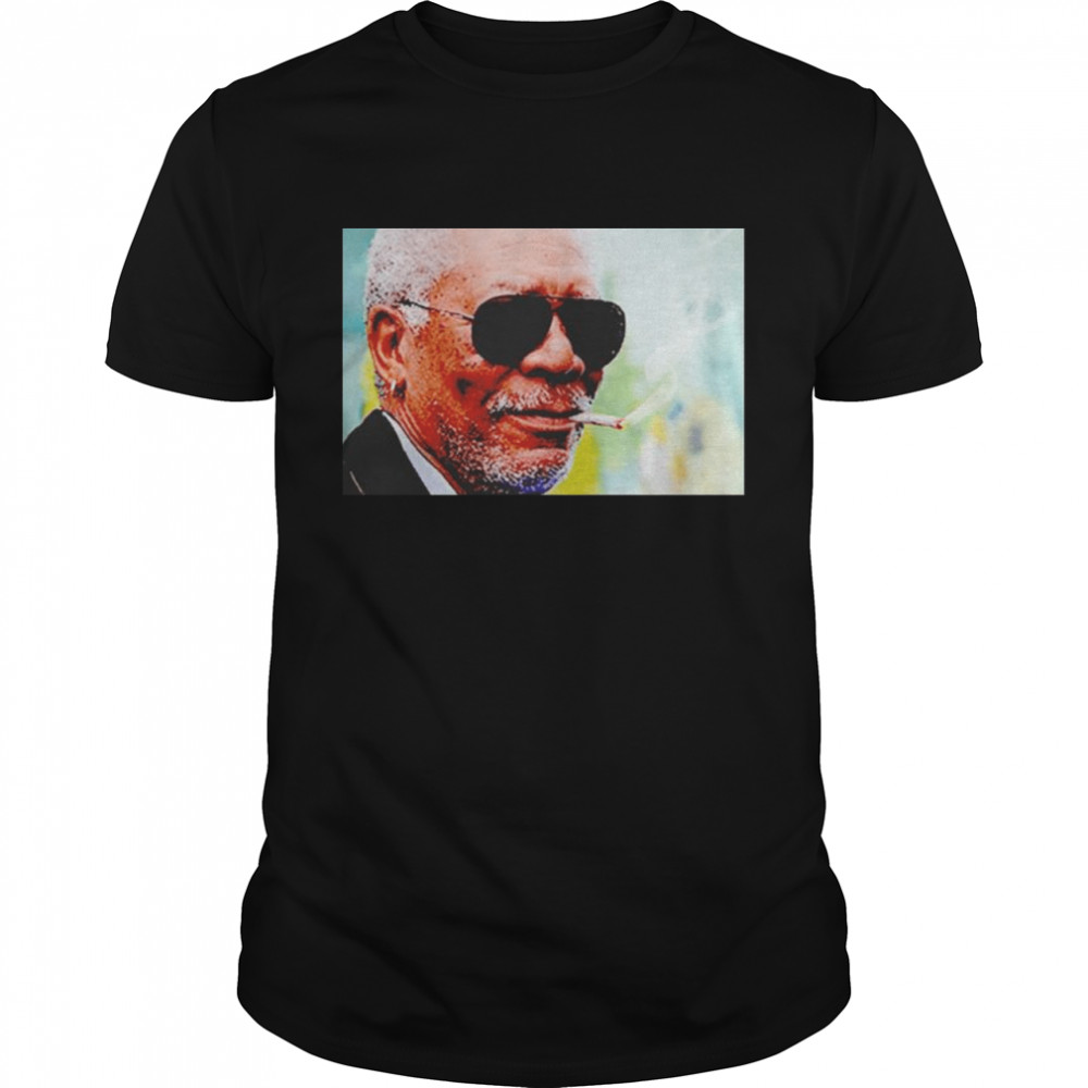 The Narrator Morgan freeman smoking weed shirt The Narrator Morgan freeman smoking weed shirt