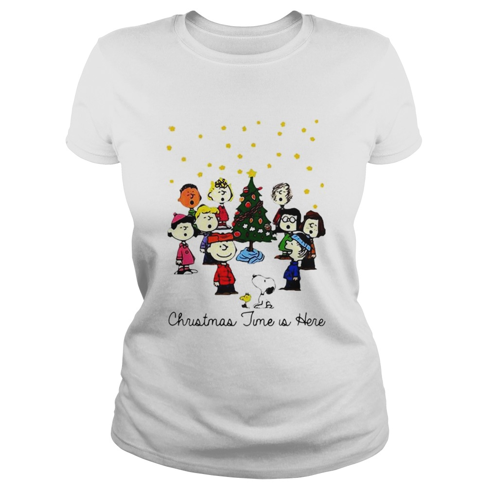 The Peanuts Gang christmas time is here shirt The Peanuts Gang christmas time is here shirt