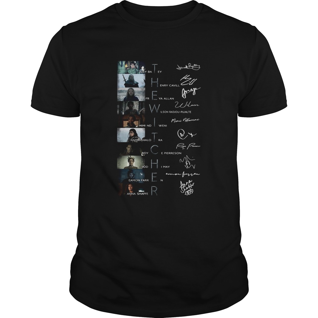 The Witcher Characters Signatures shirt The Witcher Characters Signatures shirt