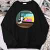 ‘The cat broadcaster’ Comic style cat sweatshirt