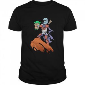 The mandalorian hug baby yoda 2021 shirt