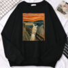 ‘The scream meow’ funny kitty sweatshirt