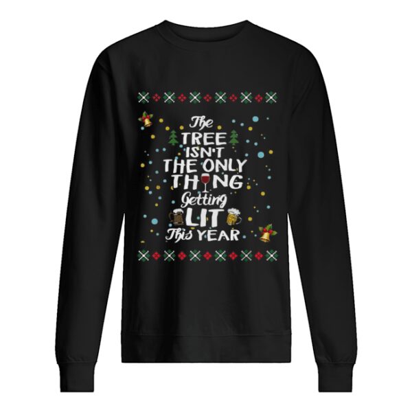 The three isn’t the only thing getting lit this year Christmas shirt