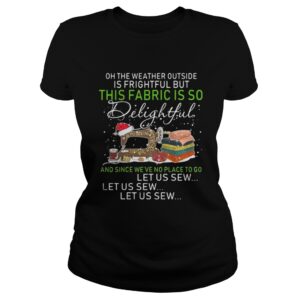 The weather outside is frightful but this fabric is so delightful sewing shirt