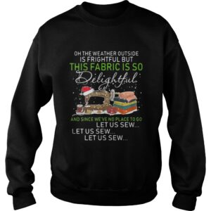 The weather outside is frightful but this fabric is so delightful sewing shirt 3