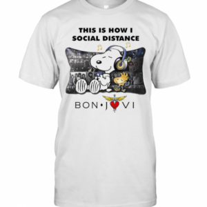 This Is How I Social Distance Bon Jovi T-Shirt